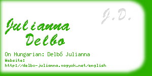 julianna delbo business card